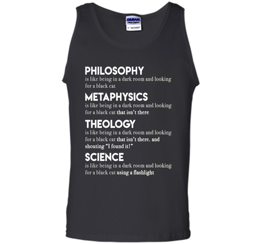 Philosophy Metaphysics Theology Science T-shirt Black