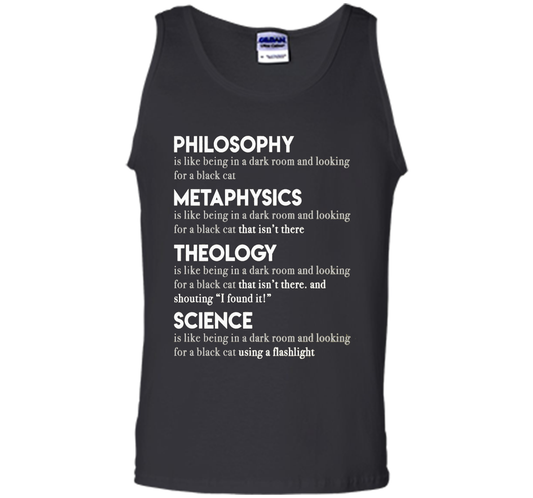 Philosophy Metaphysics Theology Science T-shirt Black