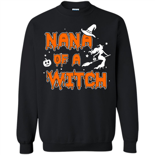 Halloween T-shirt Nana Of A Witch Black