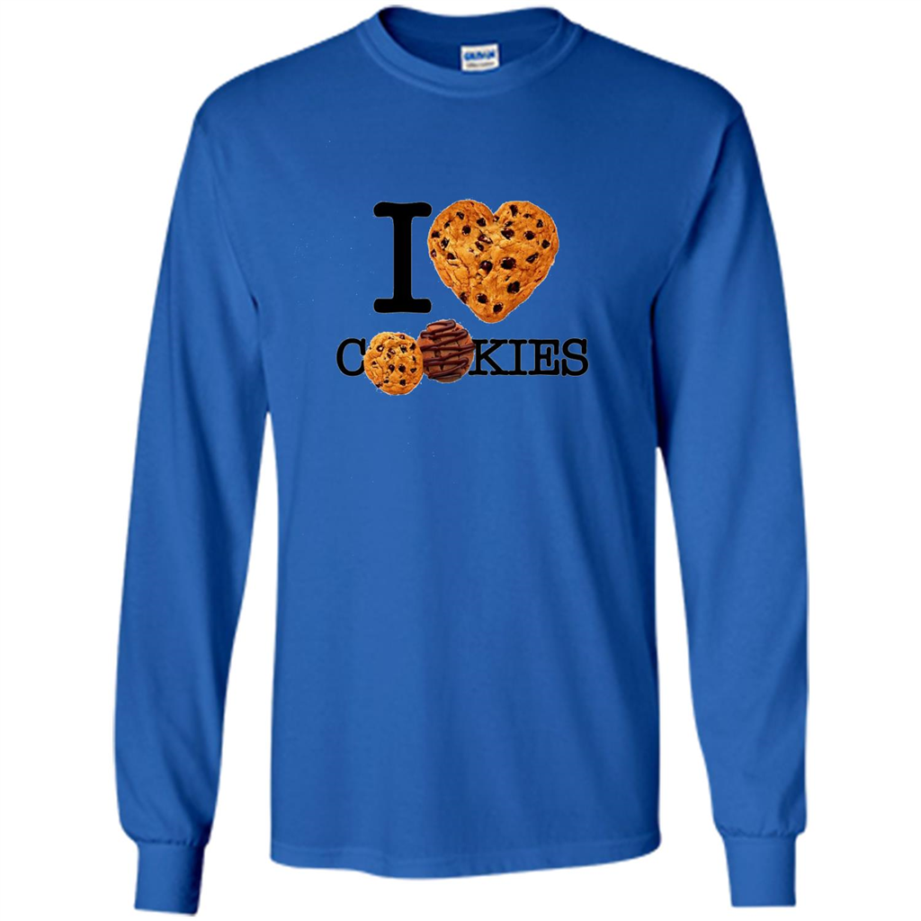 I Love (Heart) Cookies T-shirt Royal