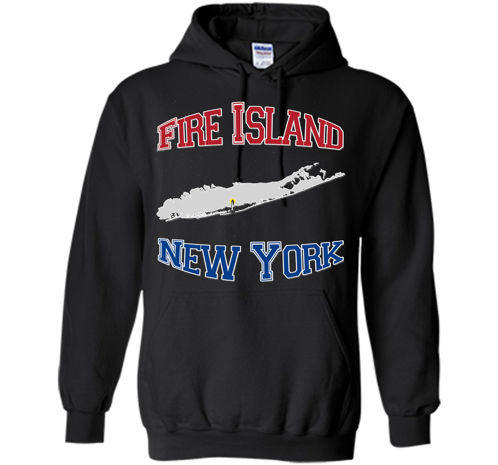 Fire Island New York T-shirt Black