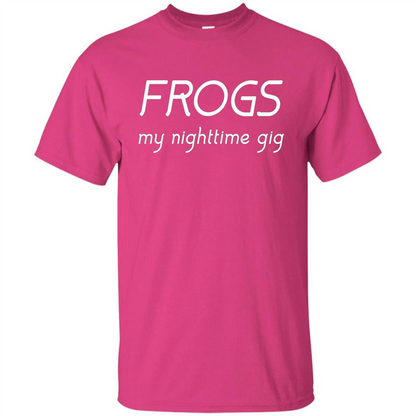 Frogs My Nighttime Gig T-shirt Heliconia