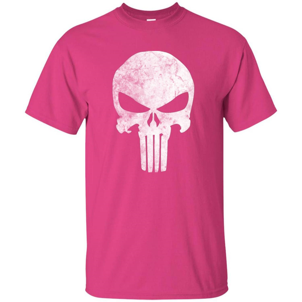 Punisher Skull Grunge T-shirt Heliconia