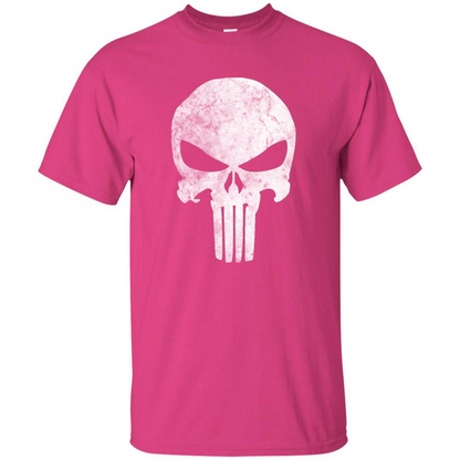 Punisher Skull Grunge T-shirt Heliconia