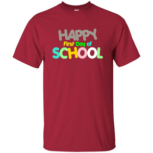 Happy First Day of School Colorful T-shirt