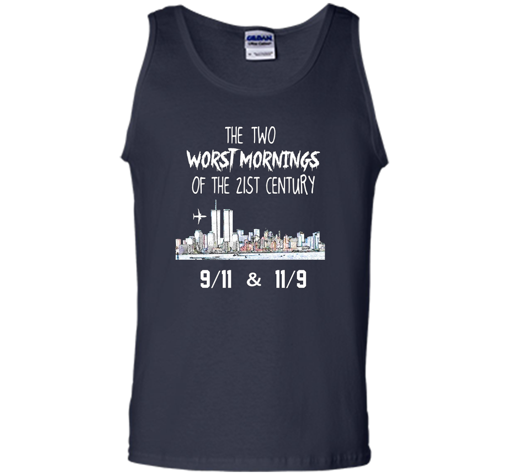 The Two Worst Mornings Of The 21st Century 9/11 And 11/9 T-shirt Navy