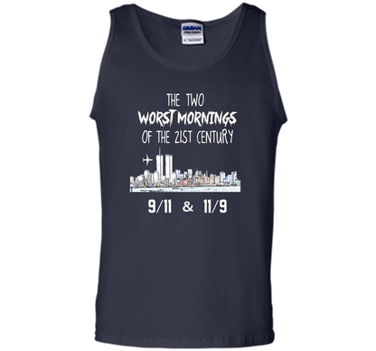 The Two Worst Mornings Of The 21st Century 9/11 And 11/9 T-shirt Navy