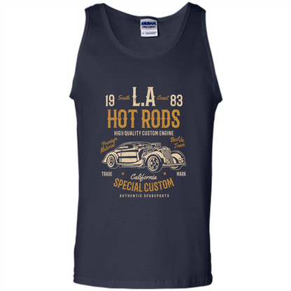 L.A. Hot Rods Classic Car T-shirt T-shirt Navy