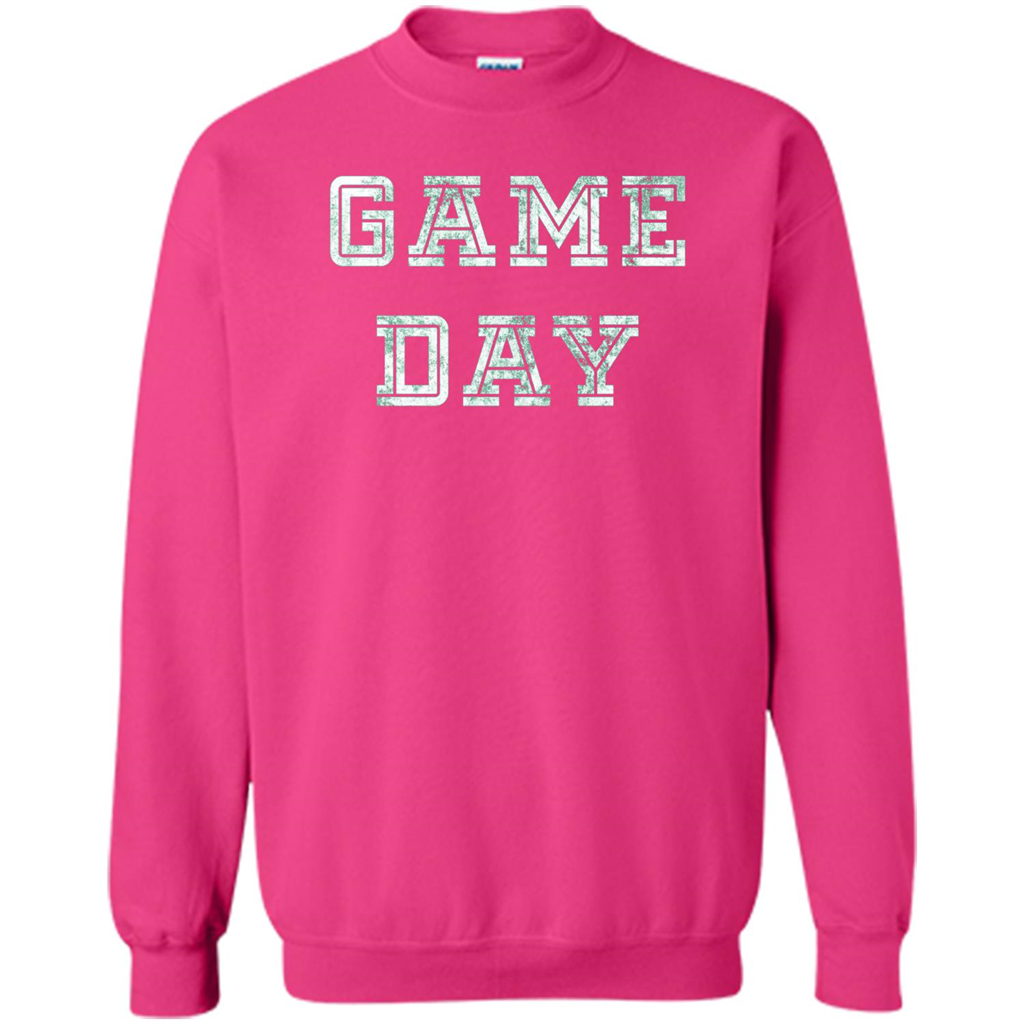 Game Day Football T-Shirt For Football Fans Heliconia