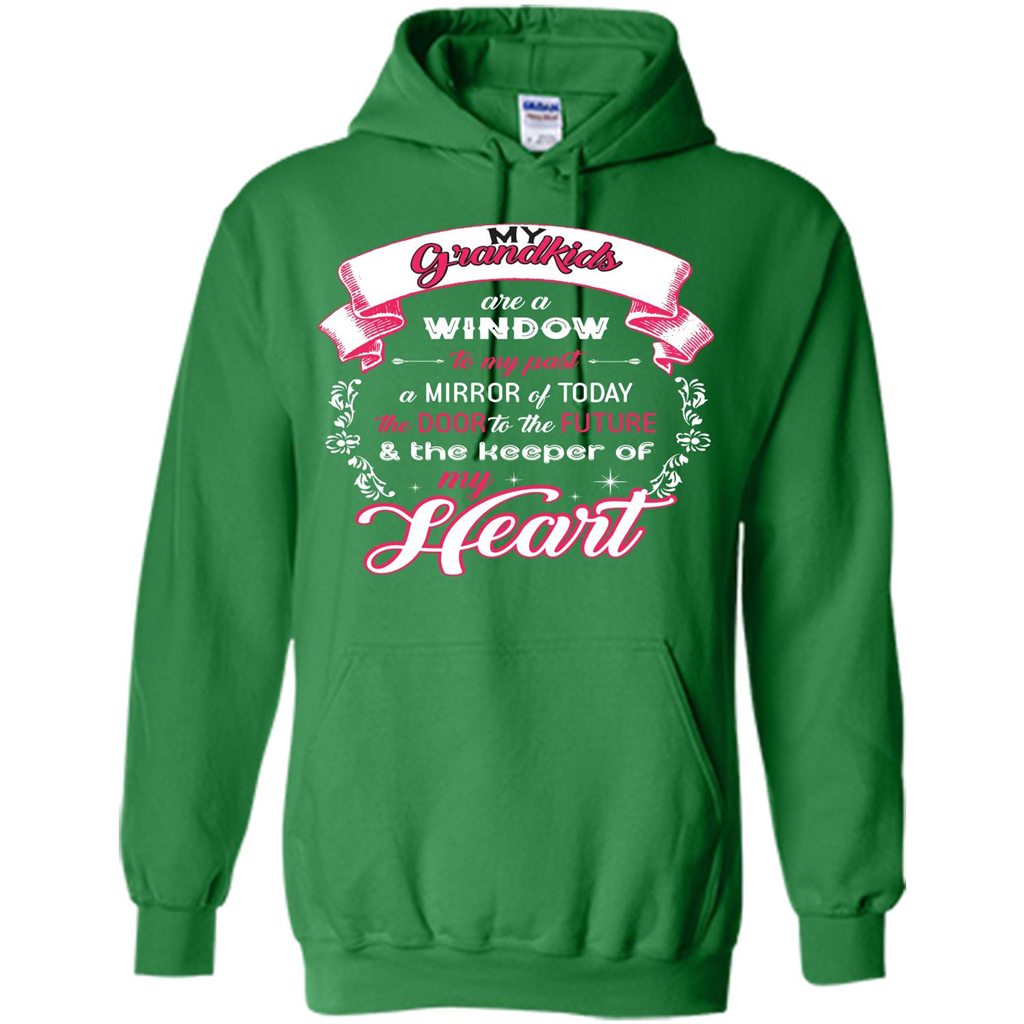 Grandparent T-shirt My Grandkids Are A Window To My Past A Mirror Irish Green