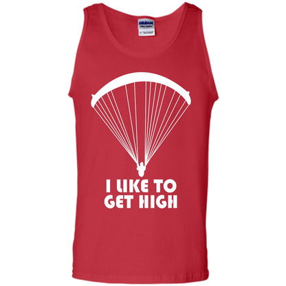 Paratrooper T-shirt I Like To Get High T-shirt Red