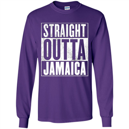 Jamaica T-Shirt - Straight Outta Jamaica T-shirt Purple