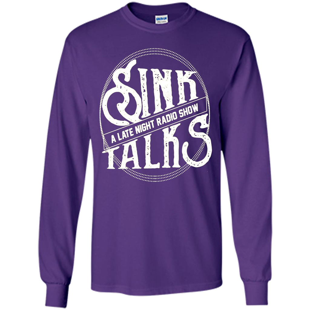 Sink Talks T-Shirt A Late Night Radio Show Purple