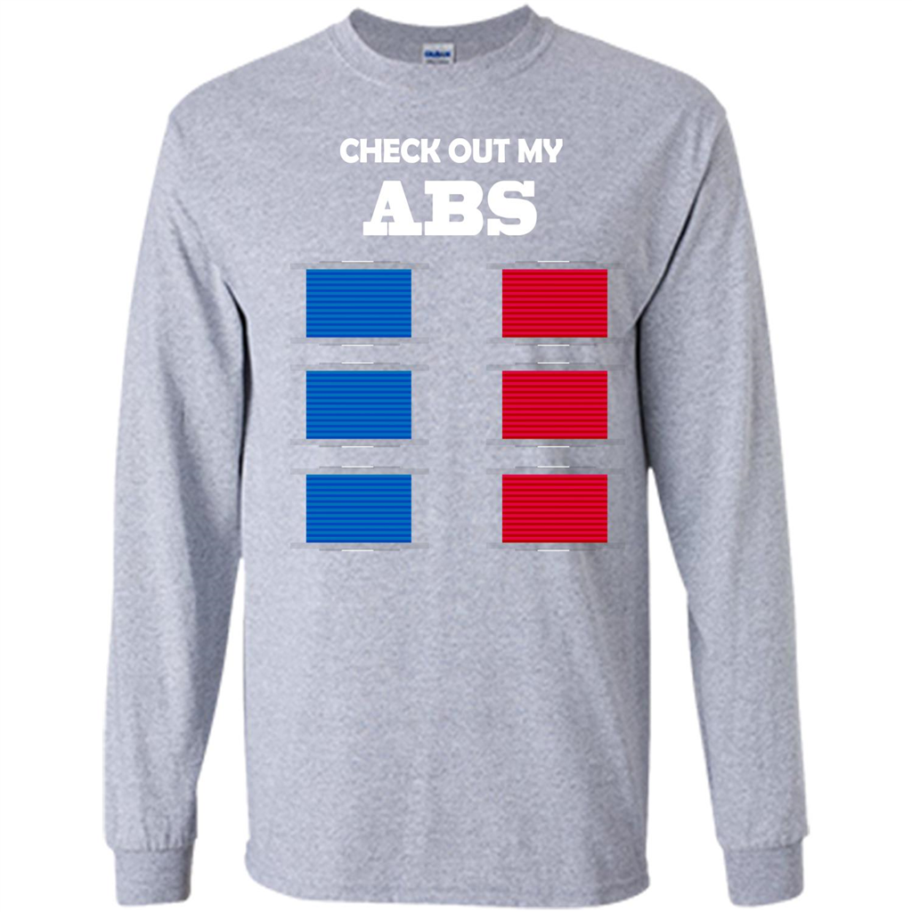 Funny Engineer T-shirt Check Out My Abs Sport Grey