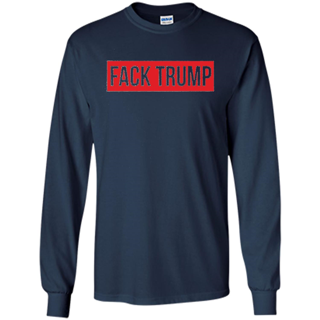 Fack Trump T-shirt Anti Trump T-shirt Navy
