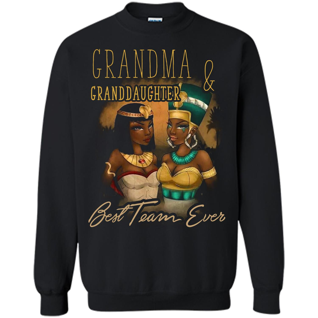 Family T-shirt Grandma Granddaughter Best Team Ever T-shirt Orange