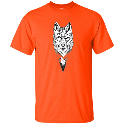Wolf Moon Mountain Dreamcatcher Bohemian Spirit T-shirt Orange