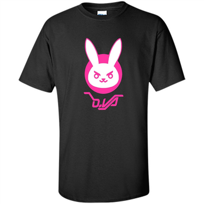 Overwatch D.VA Bunny Spray T-shirt Black