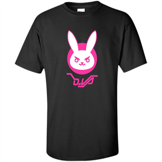 Overwatch D.VA Bunny Spray T-shirt Black