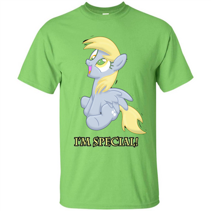 Cartoon Character T-shirt I'm special Lime