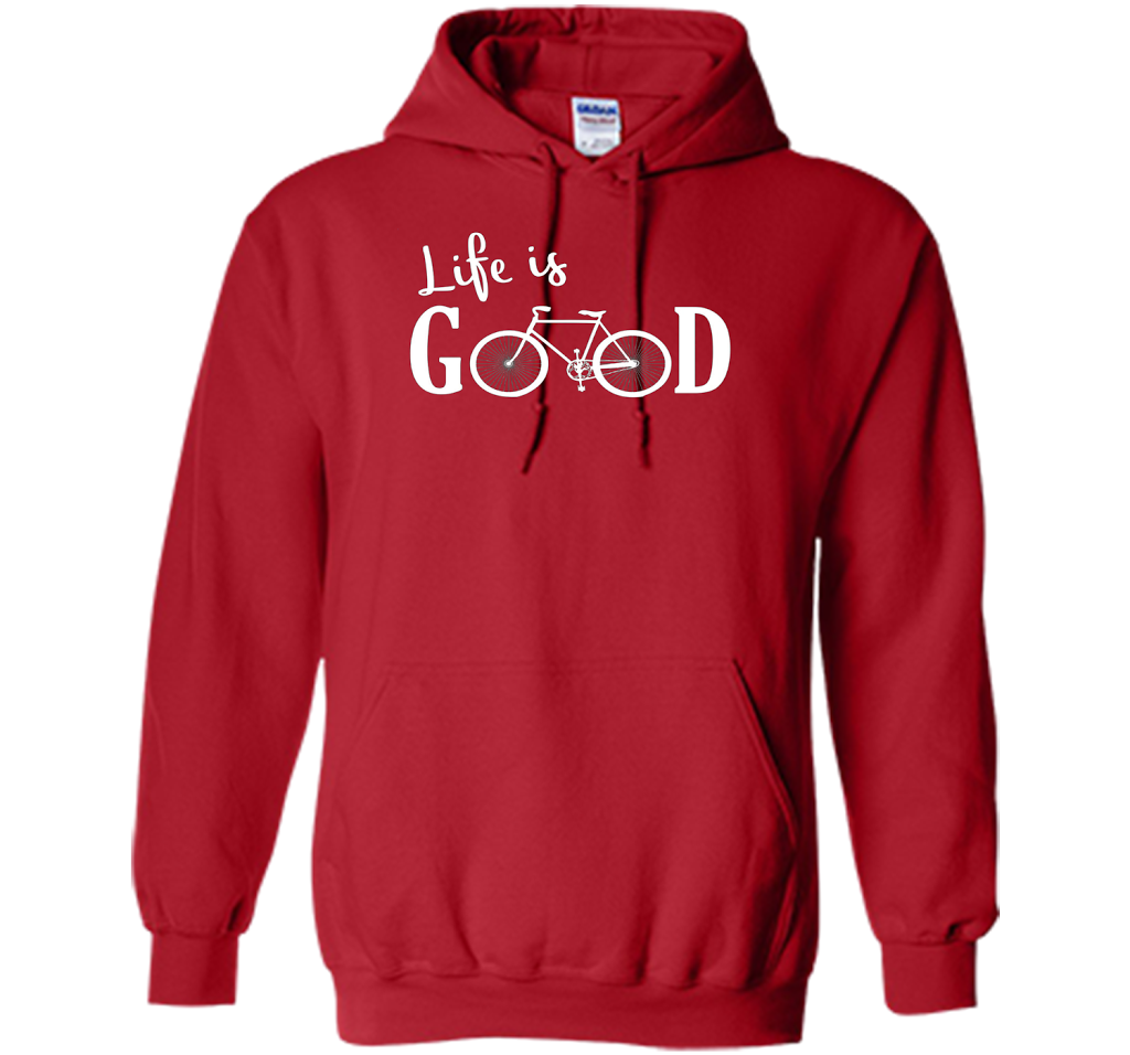 Life is Good Shirt Bicycle Shirt shirt Red