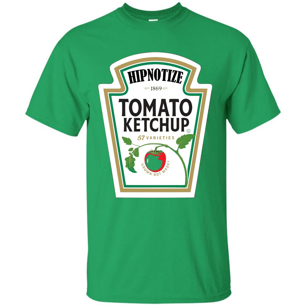 Ketchup Condiment Costume T-shirt Tomato Ketchup 57 Varieties Grown Not Made Irish Green