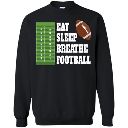 Eat Sleep Breathe Football T-shirt Black