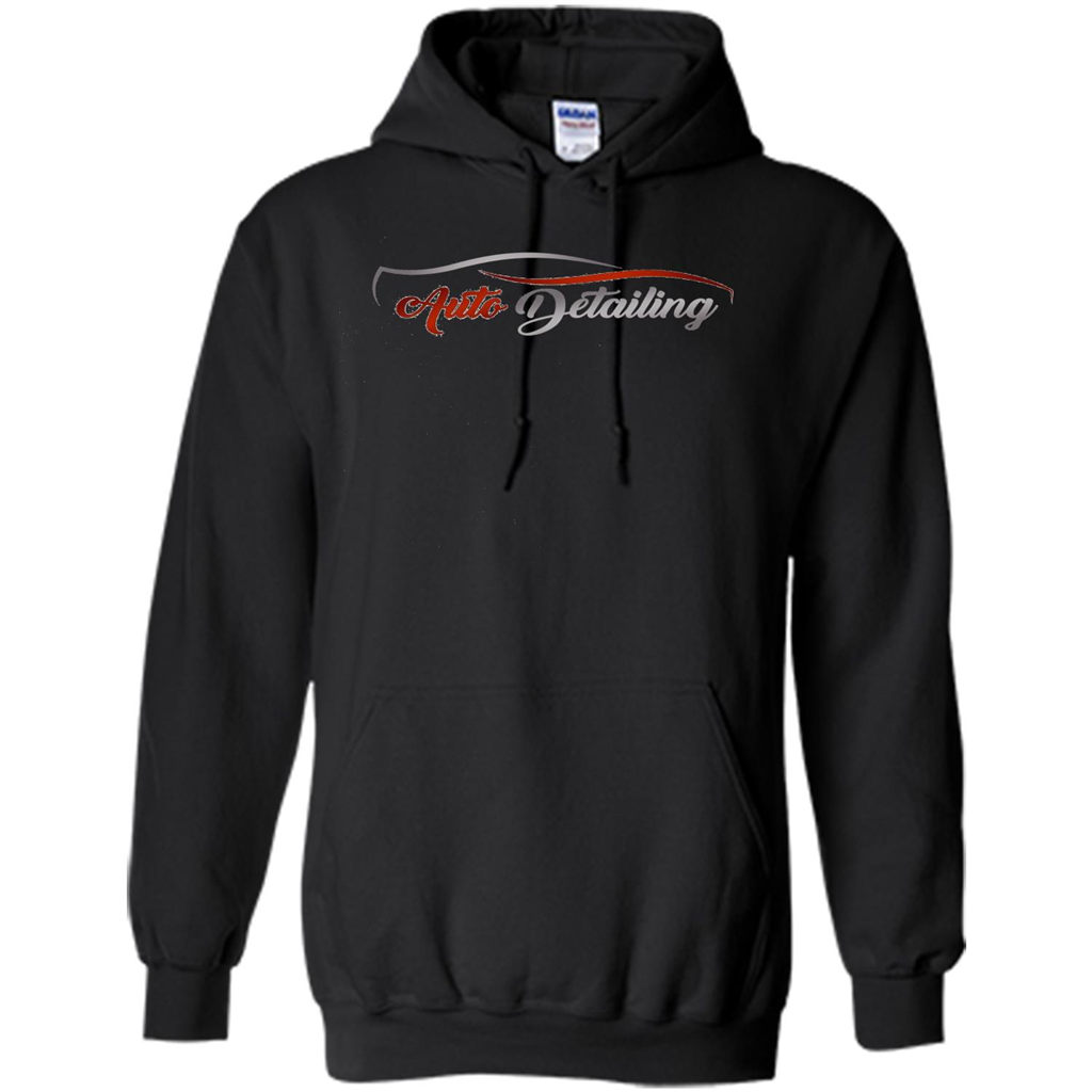 Auto Detailing Shirt Red And Black Orange