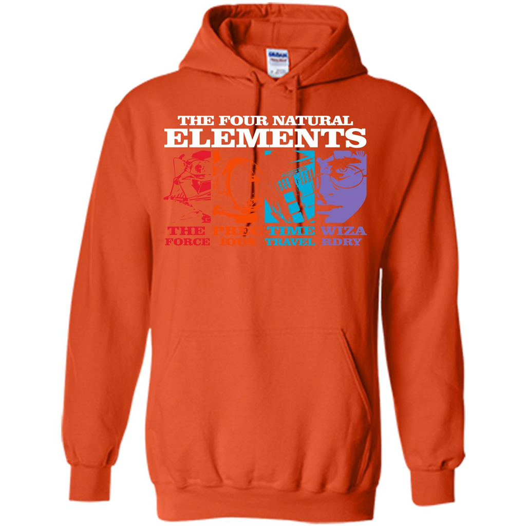 Movie T-shirt The Four Natural Elements T-shirt Orange