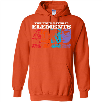 Movie T-shirt The Four Natural Elements T-shirt Orange