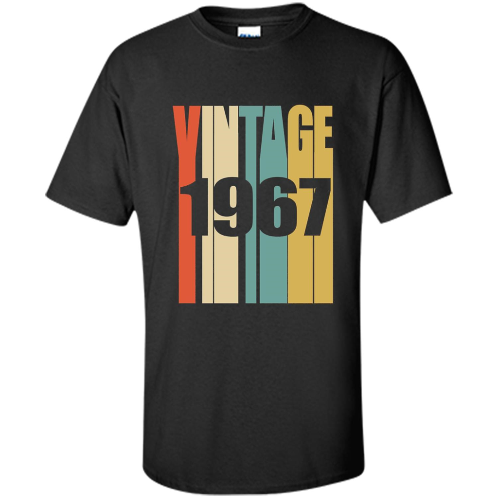 Retro Vintage 1967 T-shirt 50th Birthday T-shirt Black