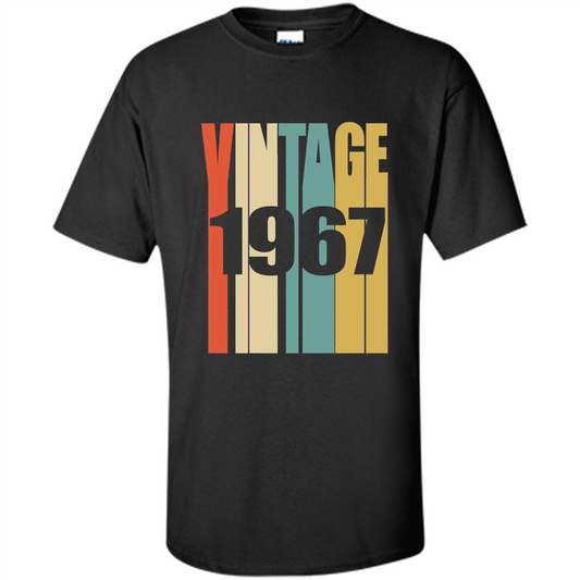 Retro Vintage 1967 T-shirt 50th Birthday T-shirt Black
