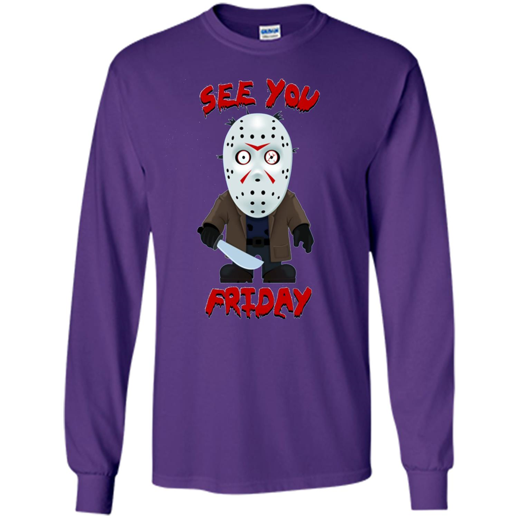 Friday The 12th T-shirt See You Friday Purple