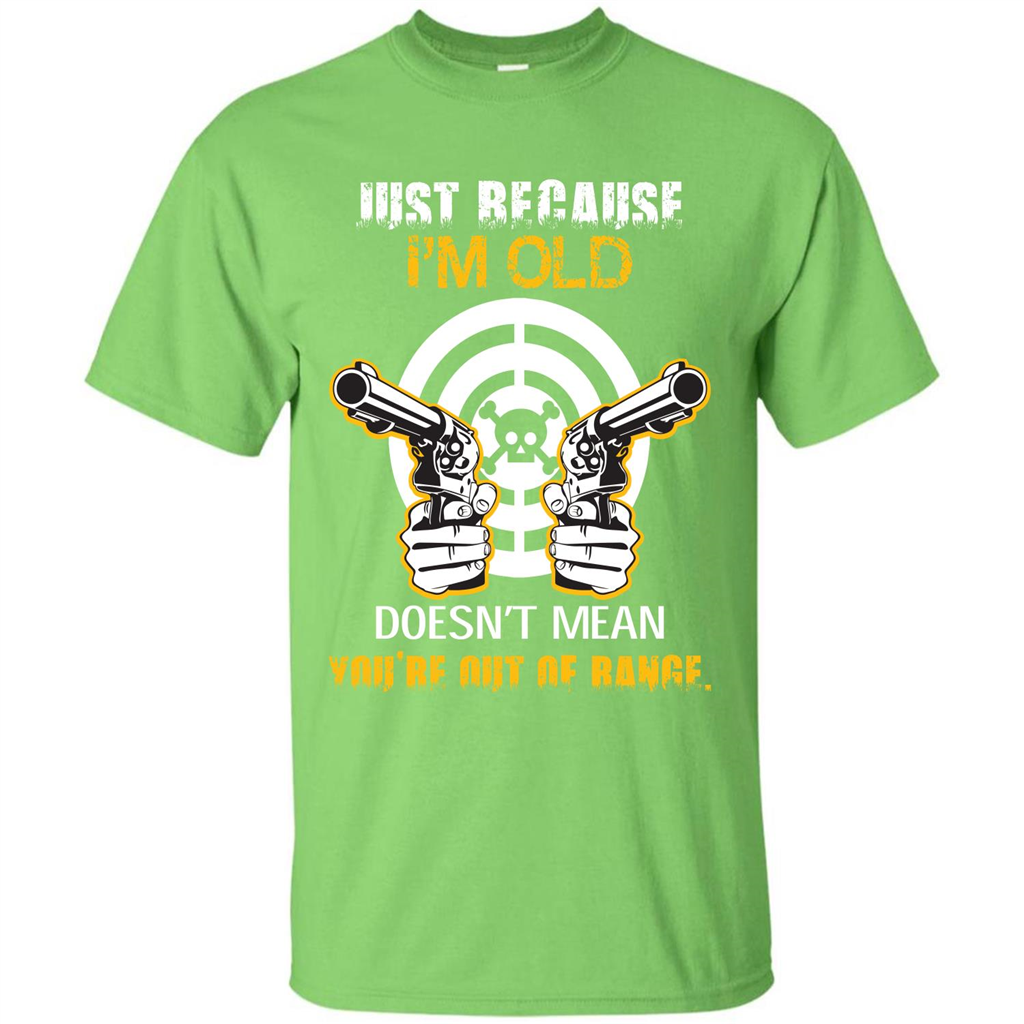 Old Man T-shirt Just Because I’m Old Doesn’t Mean T-shirt Lime