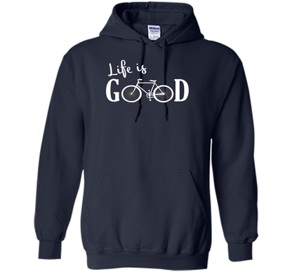 Life is Good Shirt Bicycle Shirt shirt Navy