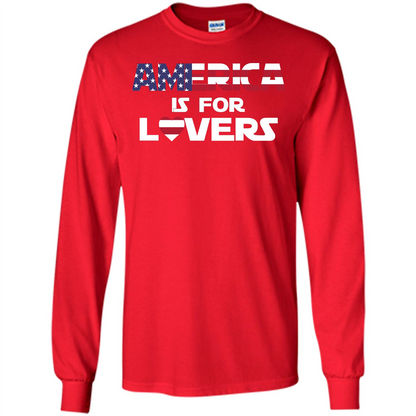 America Is For Lovers T-shirt Red