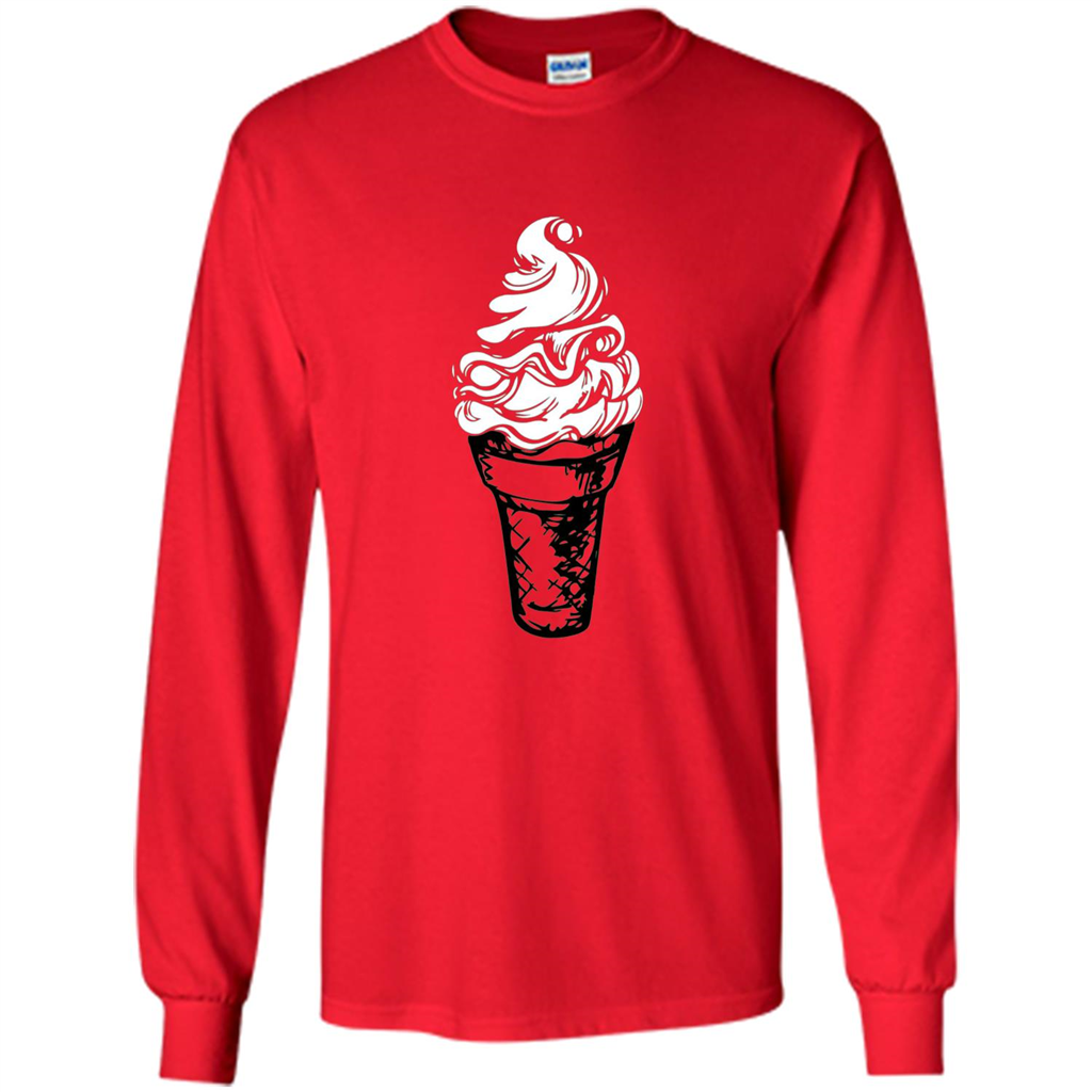 Ice Cream Day T-Shirts Ice Cream Lovers Red