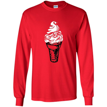 Ice Cream Day T-Shirts Ice Cream Lovers Red