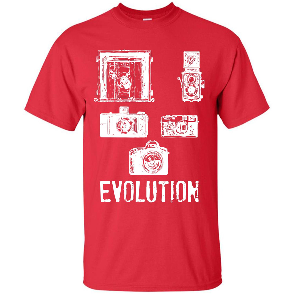 Photographer T-shirt Evolution T-shirt Red