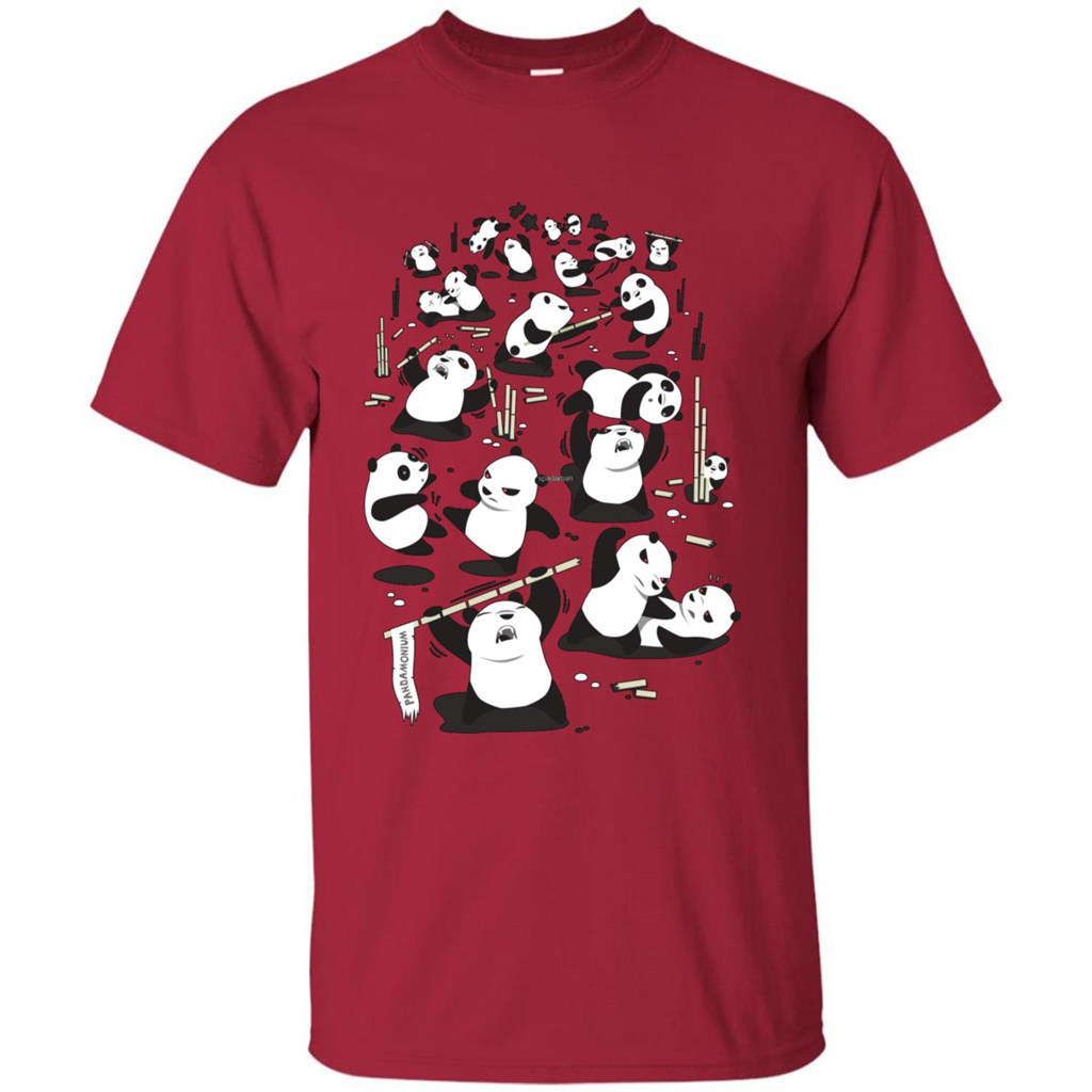 Cute Panda T-shirt Cardinal