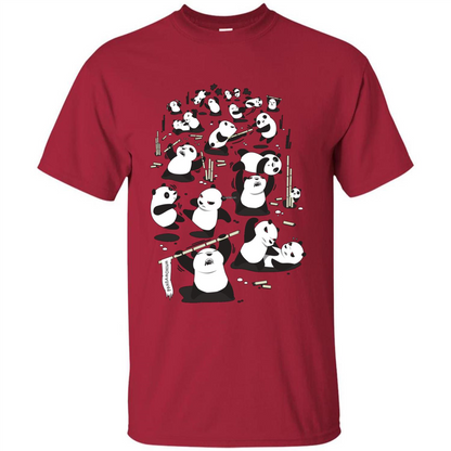 Cute Panda T-shirt Cardinal