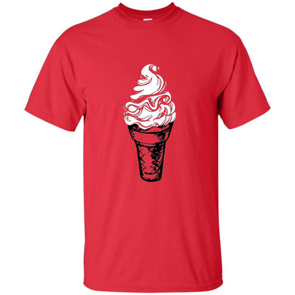 Ice Cream Day T-Shirts Ice Cream Lovers Red