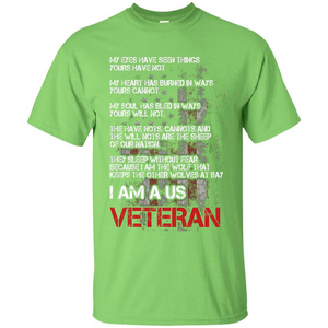 Military T-shirt I Am A Us Veteran T-shirt