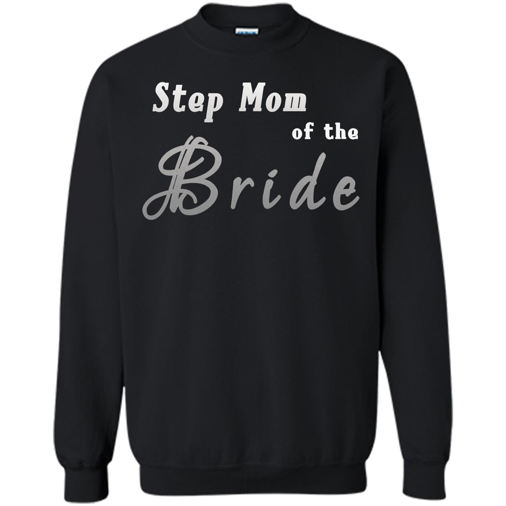 Bride's Step Mom T-shirt - New Step Mother Of Bride Black