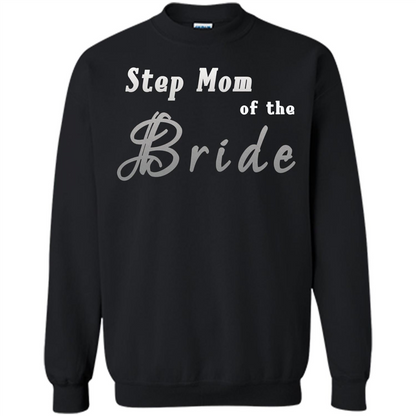 Bride's Step Mom T-shirt - New Step Mother Of Bride Black
