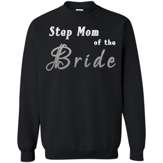 Bride's Step Mom T-shirt - New Step Mother Of Bride Black
