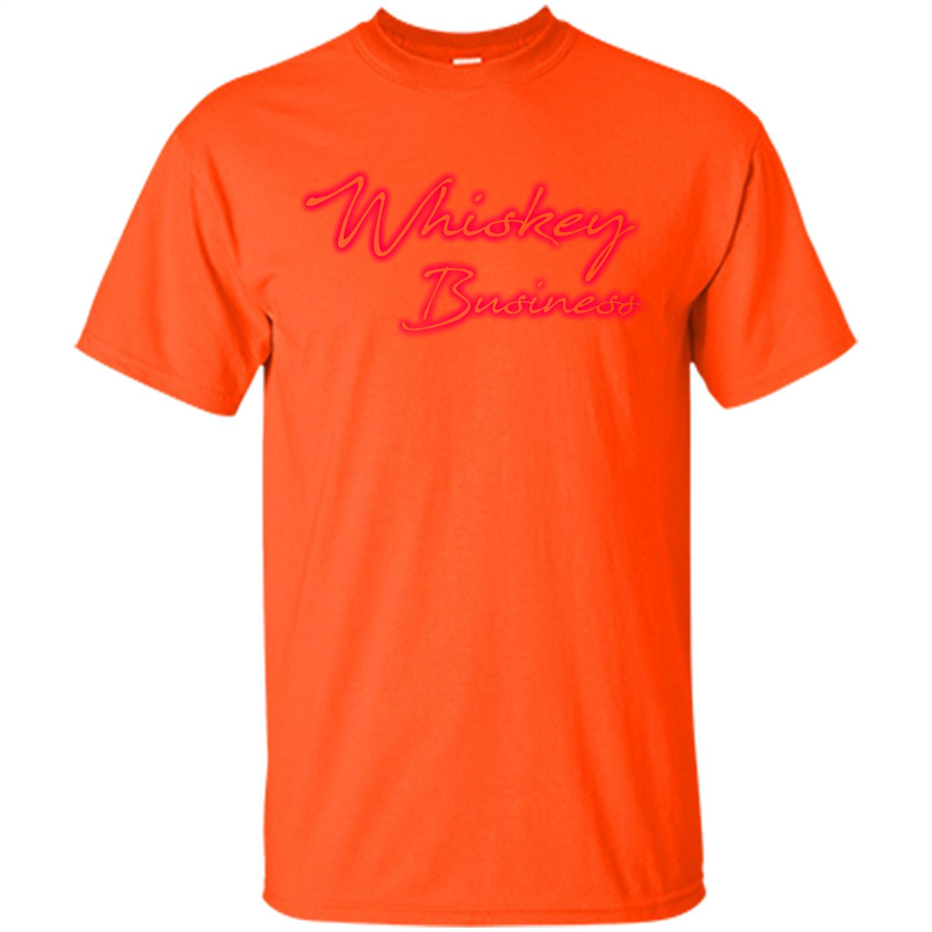 Whiskey Lover T-shirt Whiskey Business Orange