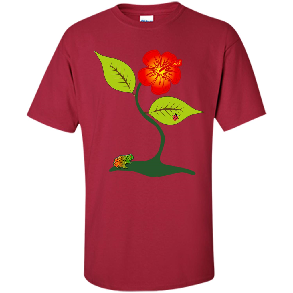 Plant And Flower T-Shirt Cardinal