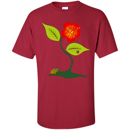 Plant And Flower T-Shirt Cardinal