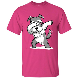 Schnauzer Cute Dabbing T-Shirt Funny Dab Dance Gift T-shirt